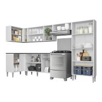 Cozinha Completa Xangai Zouk Fg3158 Com Armário E Balcão Branca - 9