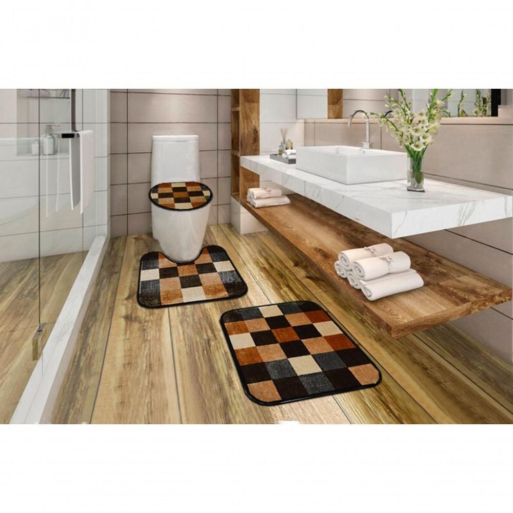 Jogo De Banheiro Royal Luxury Dante Kit Com 3 Pecas - 1