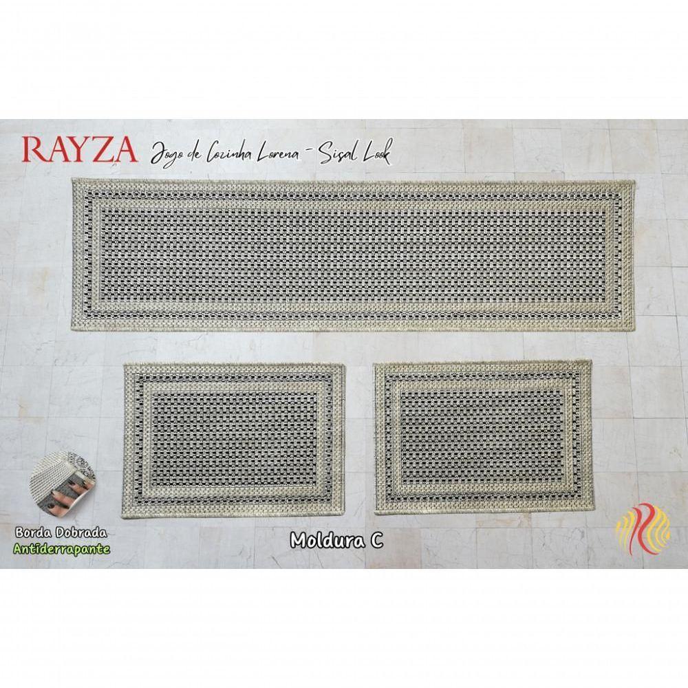 Jogo De Cozinha Lorena Sisal Look Moldura C Kit Com 3 Pecas - 2
