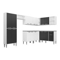 Cozinha Completa Xangai Soul Fg3163 Com Armário E Balcão Branca/preta - 16