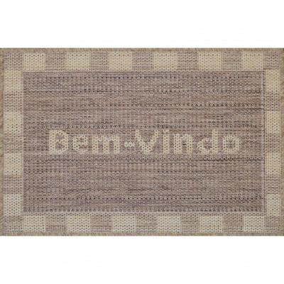 Capacho Sisal Look Bem Vindo Grande 001 Castor 050x090 Cm