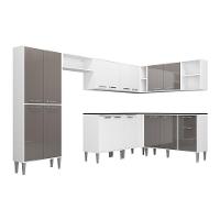 Cozinha Completa Xangai Soul Fg3284 Com Armário E Balcão Branca/lacca Fumê - 6