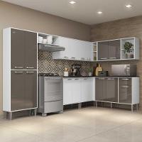 Cozinha Completa Xangai Soul Fg3284 Com Armário E Balcão Branca/lacca Fumê - 10