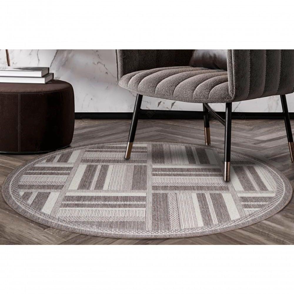 Tapete Redondo Natural Look Deck A 200 Cm - 1