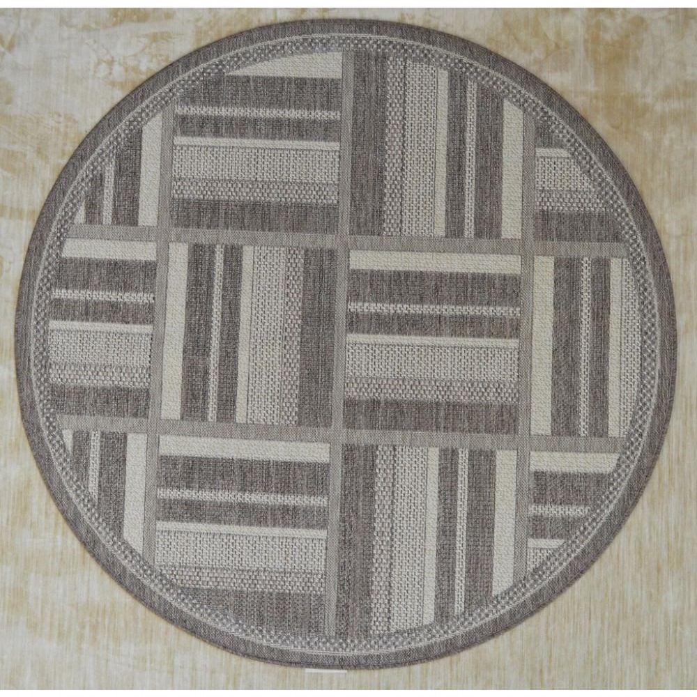Tapete Redondo Natural Look Deck A 200 Cm - 3