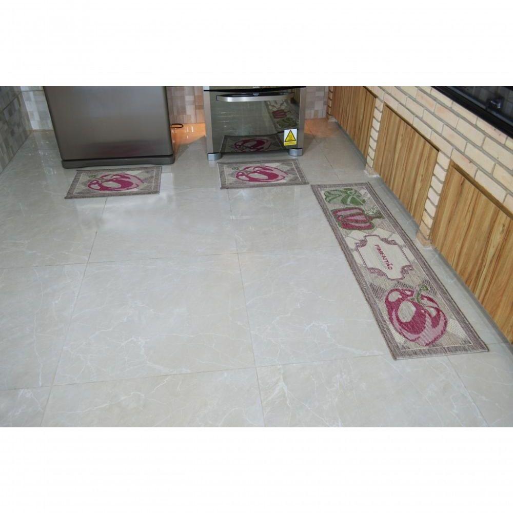 Jogo De Cozinha Sisal Look Pimentao Kit Com 3 Pecas - 4