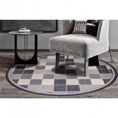 Tapete Redondo Natural Look Tabuleiro-b 200 Cm