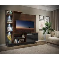 Estante Com 3 Leds Para Tv Até 55´´ Dallas Fg3399 Madeirada/preta - 6