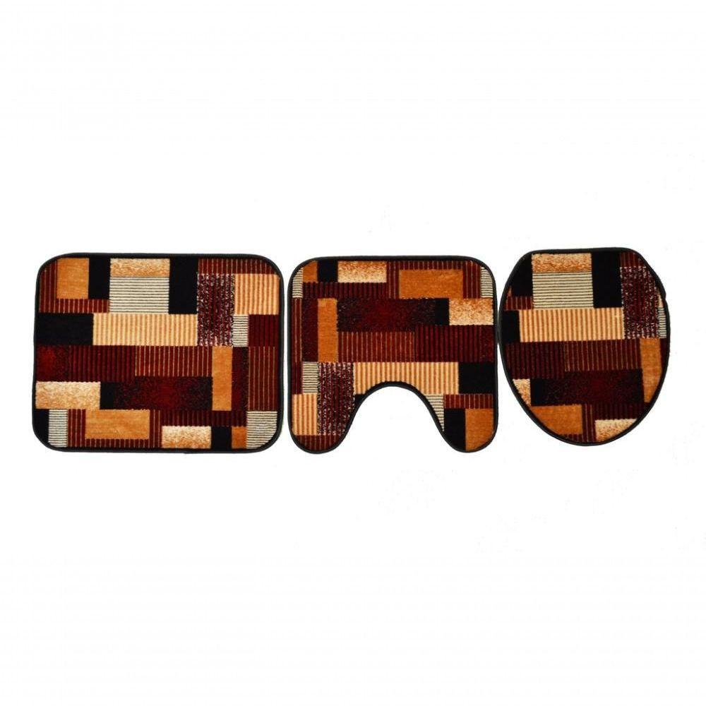 Jogo De Banheiro Royal Luxury Artistic-1 Kit Com 3 Pecas - 1