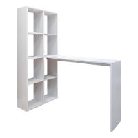 Escrivaninha Com Estante Lateral Fg2561 Branco - 1