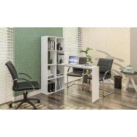 Escrivaninha Com Estante Lateral Fg2561 Branco - 6