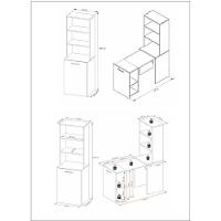 Escrivaninha Articulável Com Prateleiras Multimóveis Vcr25066 Branco Branco - 5