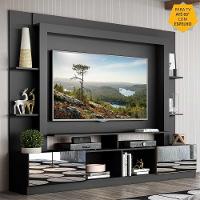 Estante Com Espelho Para Tv Até 65´´ Oslo Fg3390 Preta/tenerife - 6