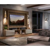 Estante Com Leds Para Tv Até 65´´ Berlim Fg3392 Madeirada/lacca Fumê - 8