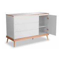 Cômoda Infantil 3 Gavetas 1 Porta Cr40027 Branco Amendola - 3