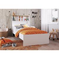 Cama Infantil Com Nichos Para Colchão 188x88cm Multimóveis Cr40069 Branca Branco - 2