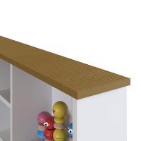 Cama Infantil Com Nichos Para Colchão 188x88cm Multimóveis Cr40069 Branca Branco