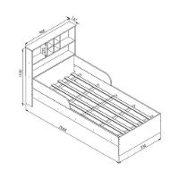 Cama Infantil Com Nichos Para Colchão 188x88cm Multimóveis Cr40069 Branca Branco - 5