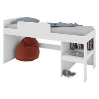 Cama Infantil Com Escorregador Para Colchão 188x88cm Multimóveis Cr40071 Branca Branco