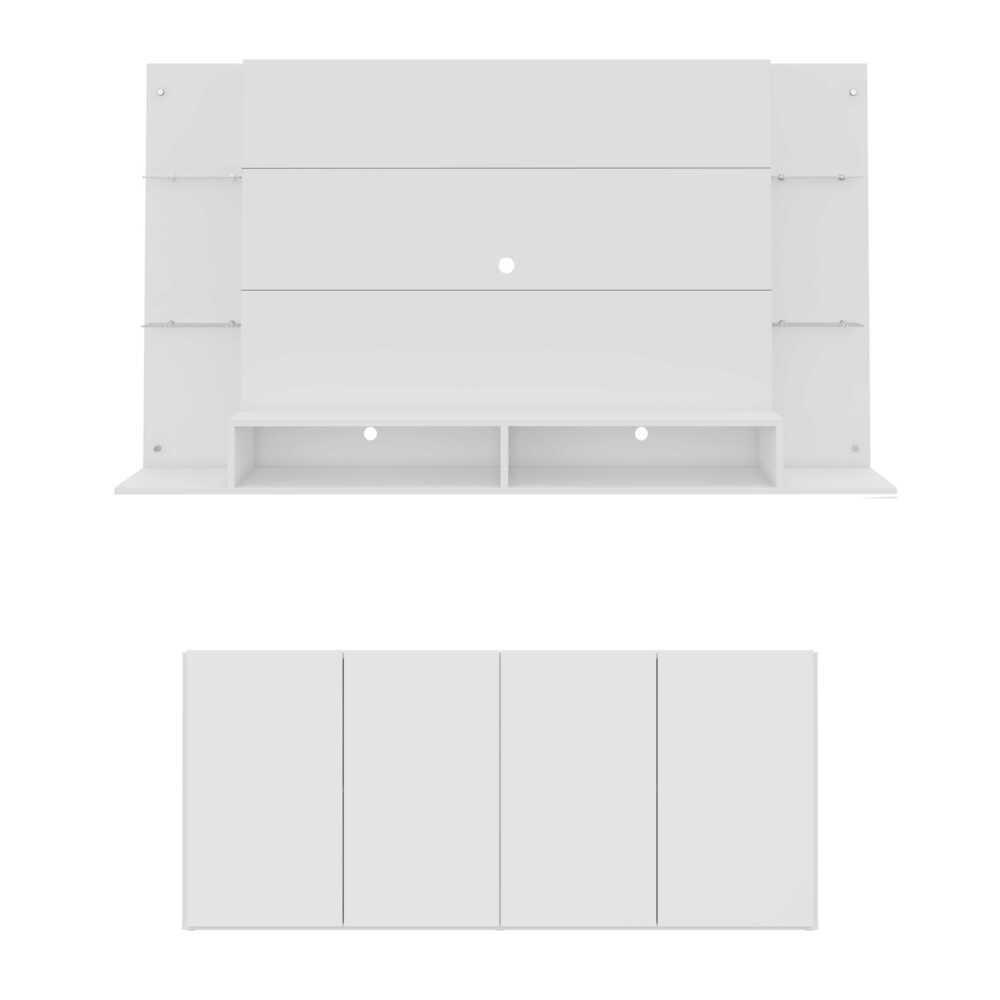 Conjunto Sala De Estar Painel Tv 60´´ e Aparador Helena - 1