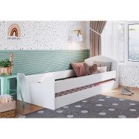 Cama Infantil Com Protetores Para Colchão 188x78cm Multimóveis Cr40072 Branca Branco - 2