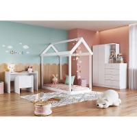Mini Cama Infantil Para Colchão 148x68 Multimóveis Cr40093 Branca Branco