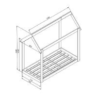 Mini Cama Infantil Para Colchão 148x68 Multimóveis Cr40093 Branca Branco - 5