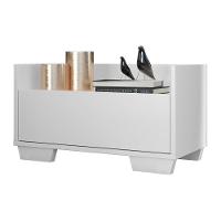 Mesa De Cabeceira 80Cm Multimóveis V4001 Branca Branco - 1