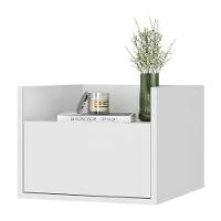 Mesa De Cabeceira 40Cm Suspensa Multimóveis V4040 Branca Branco - 1