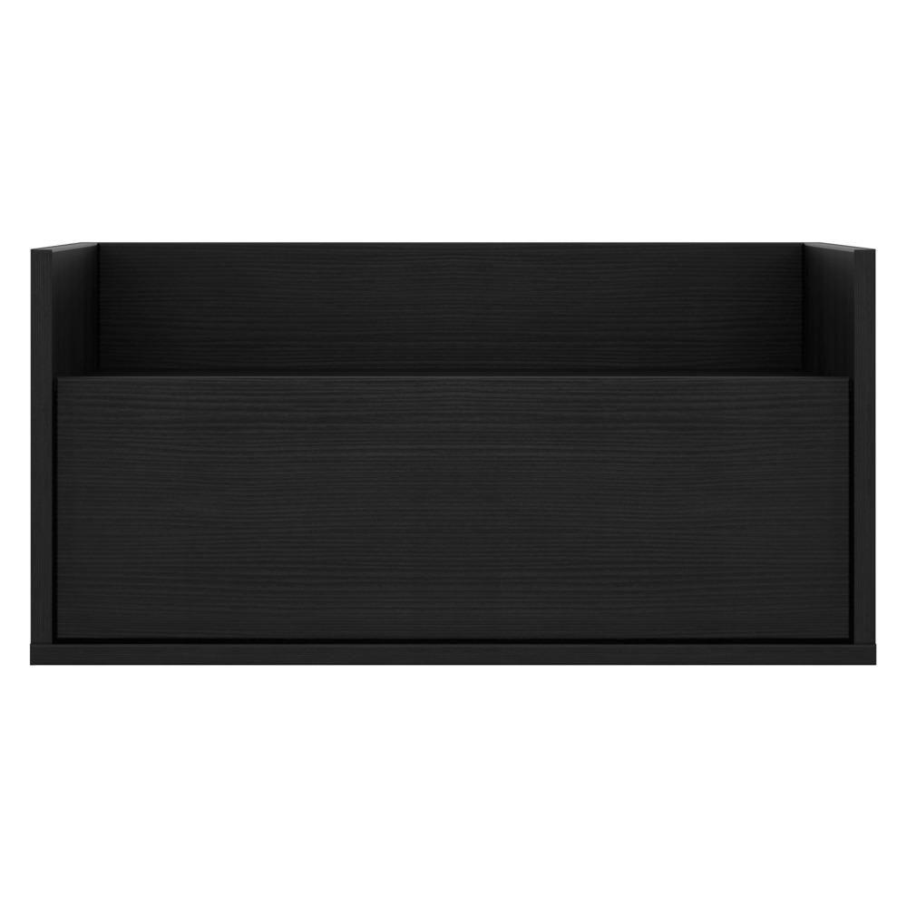 Kit Com 2 Mesas De Cabeceira 60Cm Suspensa Multimóveis V3632 Preta Preto - 3