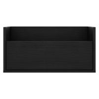 Kit Com 2 Mesas De Cabeceira 60Cm Suspensa Multimóveis V3632 Preta Preto - 3