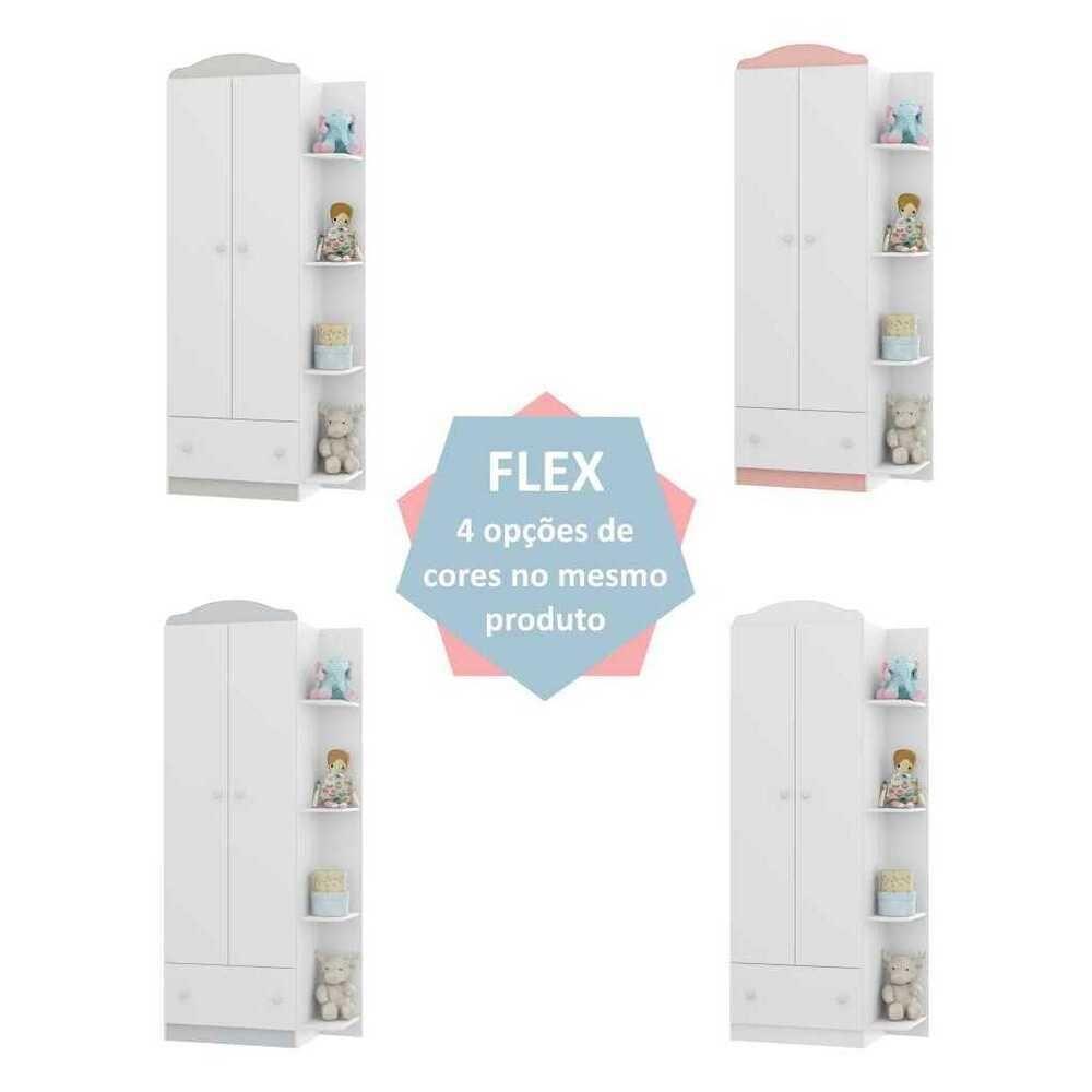 Quarto Completo Com Guarda roupa Cômoda E Berço Multimoveis - 3