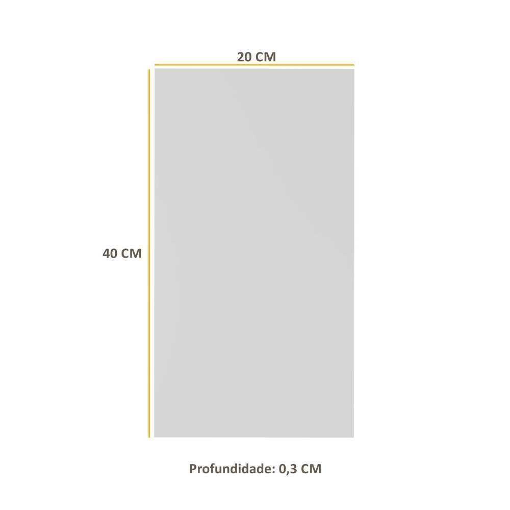 Espelho Decorativo De Vidro Retangular 40 X 20 Cm - 3