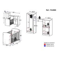 Quarto De Bebê Completo Berço/guarda-roupa/cômoda Fg2869 Branco - 6