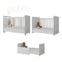 Quarto Completo Com Poltrona De Amamentação E Puff Pimpolho Mp4079 Branco/Bege Branco/Bege - 5