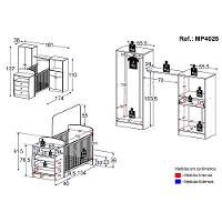 Quarto Infantil Com Berço-cômoda Laura Branco/cinza - 5