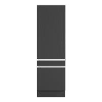 Paneleiro Com Rodapé 2 Portas Veneza Preto/branco - 4