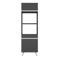 Paneleiro 2 Portas Para Forno E Microondas Preto/branco - 2