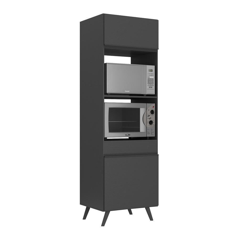 Paneleiro 2 Portas Para Forno E Microondas Mp3679.895 Preto - 1