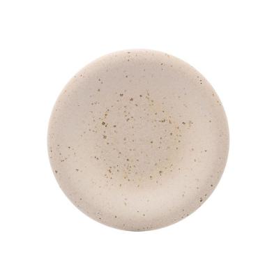 Prato Sobremesa Em Cerâmica Mist 21,5cm Wolff Branco Matte