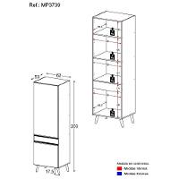 Paneleiro 2 Portas Mp3739.964 Branco/preto - 4