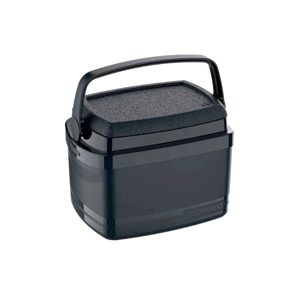 Caixa Termica Cooler 5 L Cores Bebidas Alça Soprano Preto - 4
