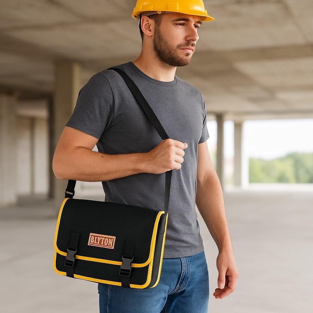 Bolsa Porta Impermeavel Cartucheira Ferramenta Encanador Eletricista Alca Transversal Regulavel - 2