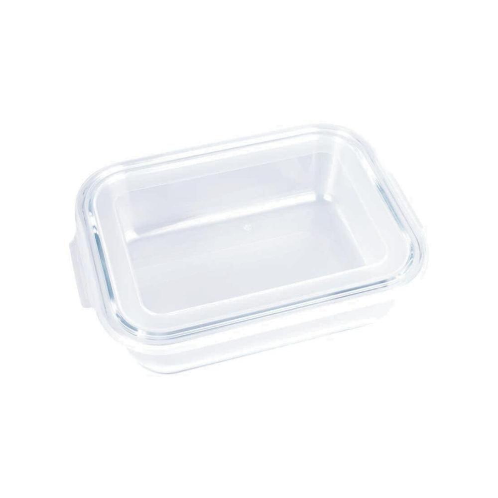 Kit 3 Potes Hermético Marmita De Vidro Retangular 640ml Mor - 8