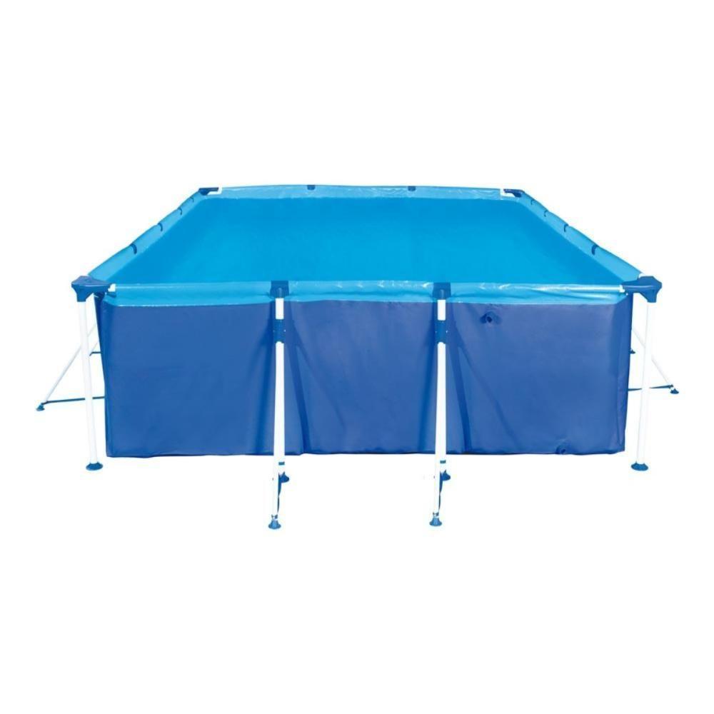 Piscina Retangular 10000 Litros Estruturada Premium Com Capa Mor - 5