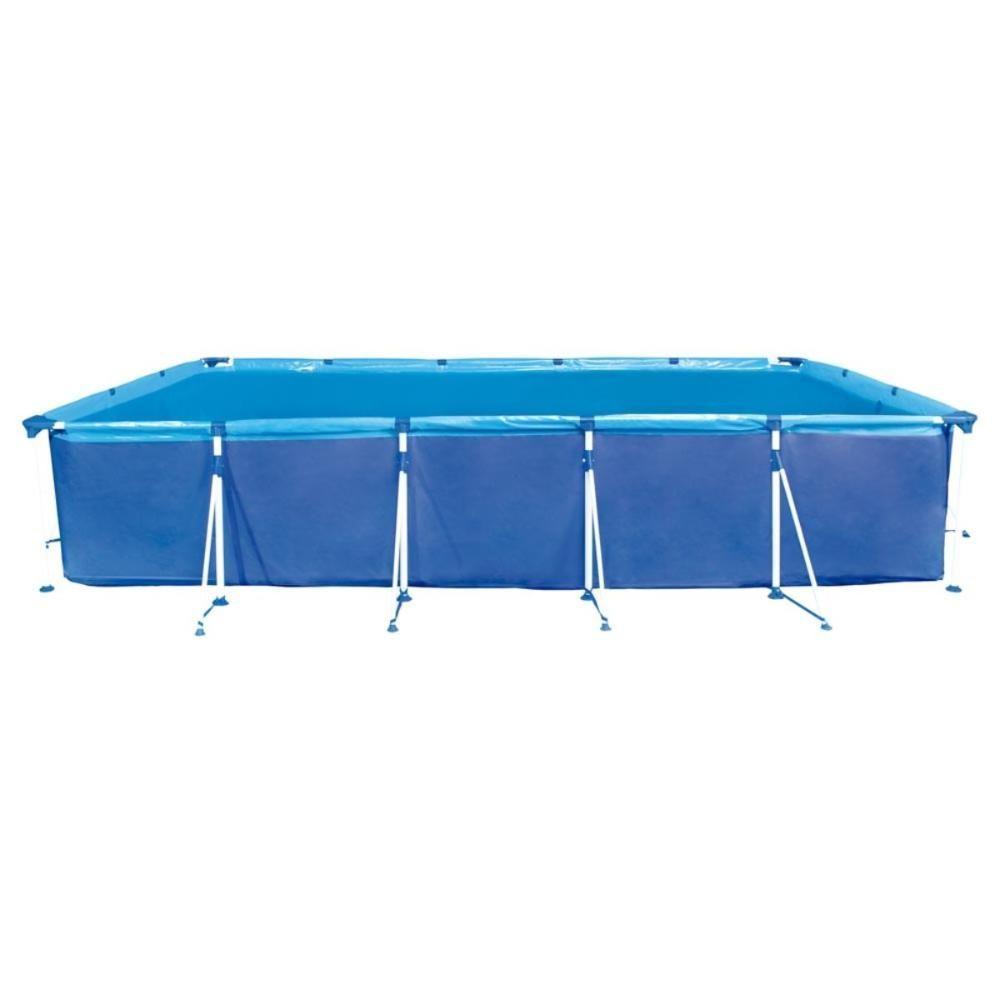 Piscina Retangular 10000 Litros Estruturada Premium Com Capa Mor - 6