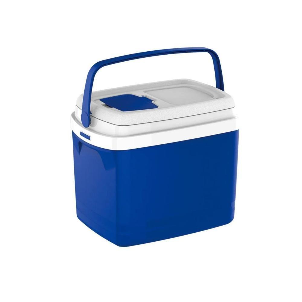 Caixa Termica Cooler 32 L Cores Bebidas Alça Soprano Azul - 6
