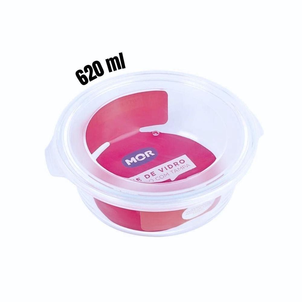 Pote Hermético Marmita De Vidro Redondo 620ml Mor - 1