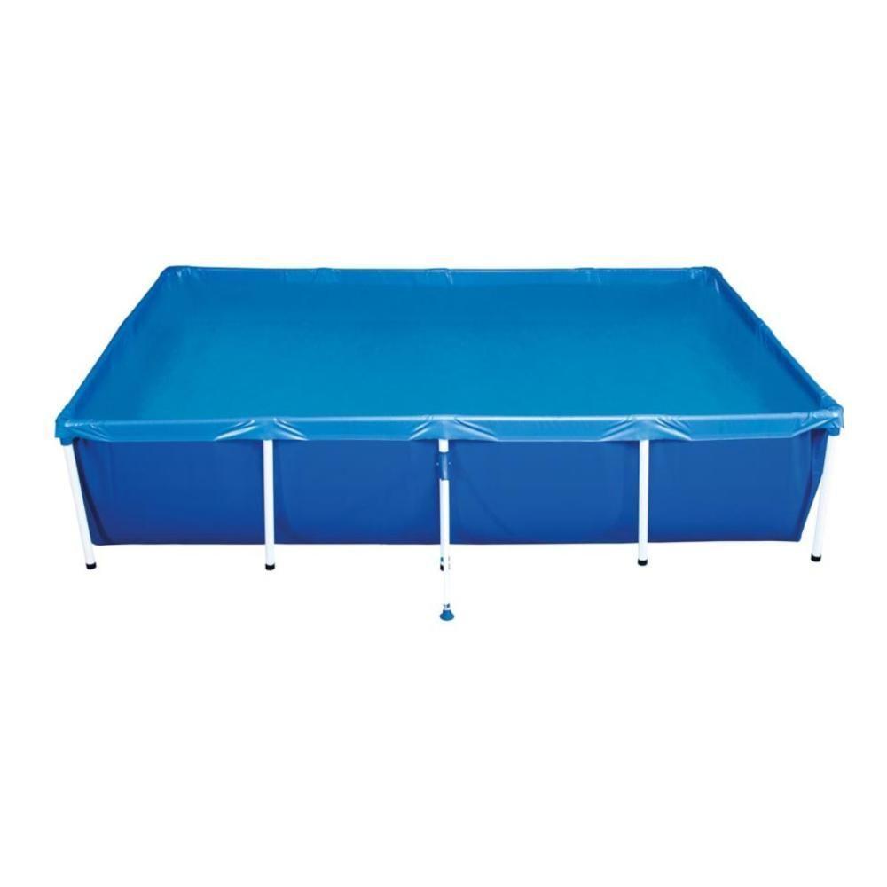 Piscina Retangular 3000 Litros Estruturada Com Capa Mor - 4