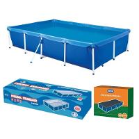 Piscina Retangular 3000 Litros Estruturada Com Capa Mor - 1